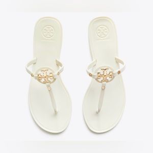 MINI MILLER JELLY THONG SANDAL IVORY size 4